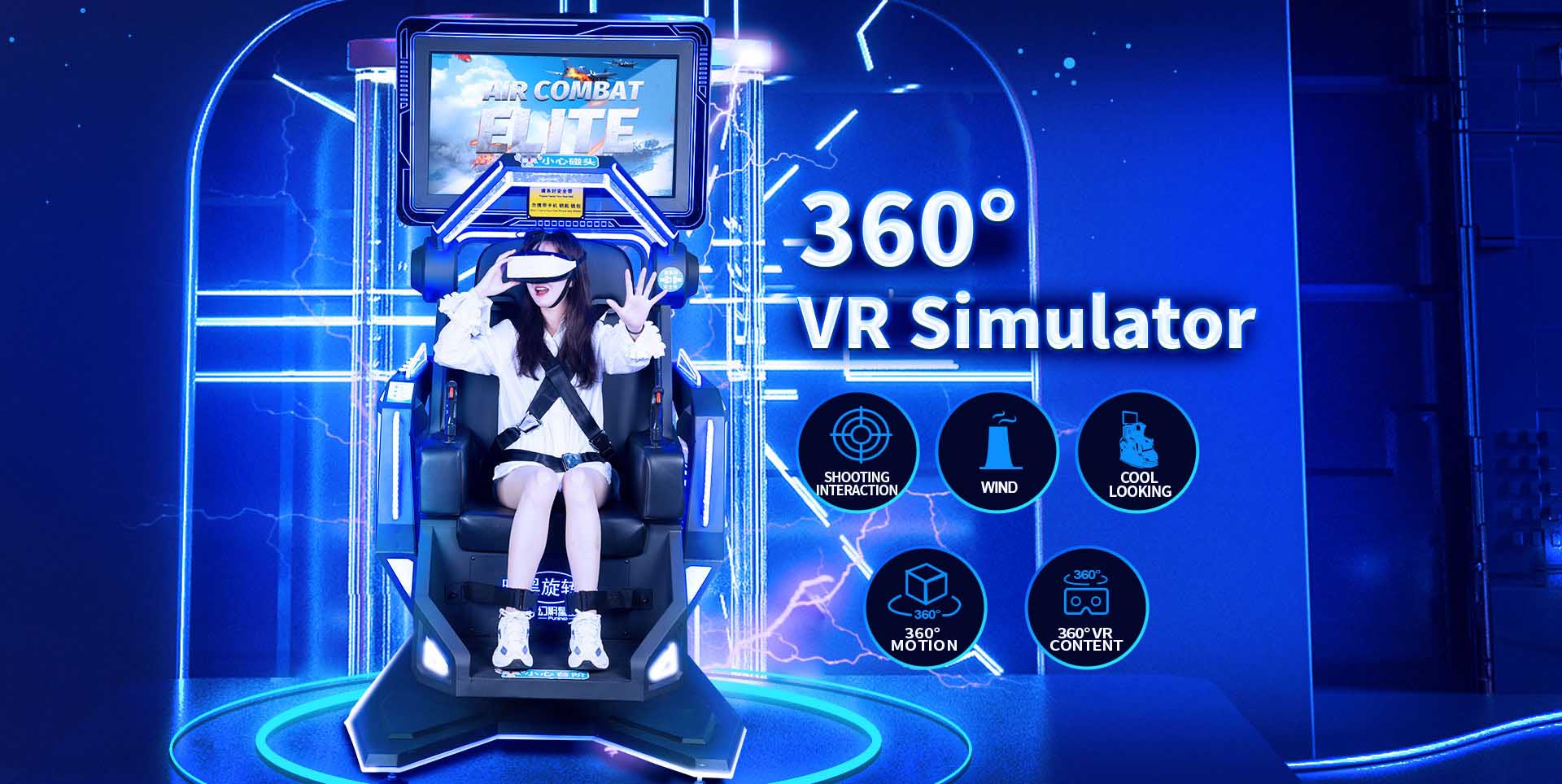 Realidade virtual 360 graus jogos de corrida simulador 9d vr
